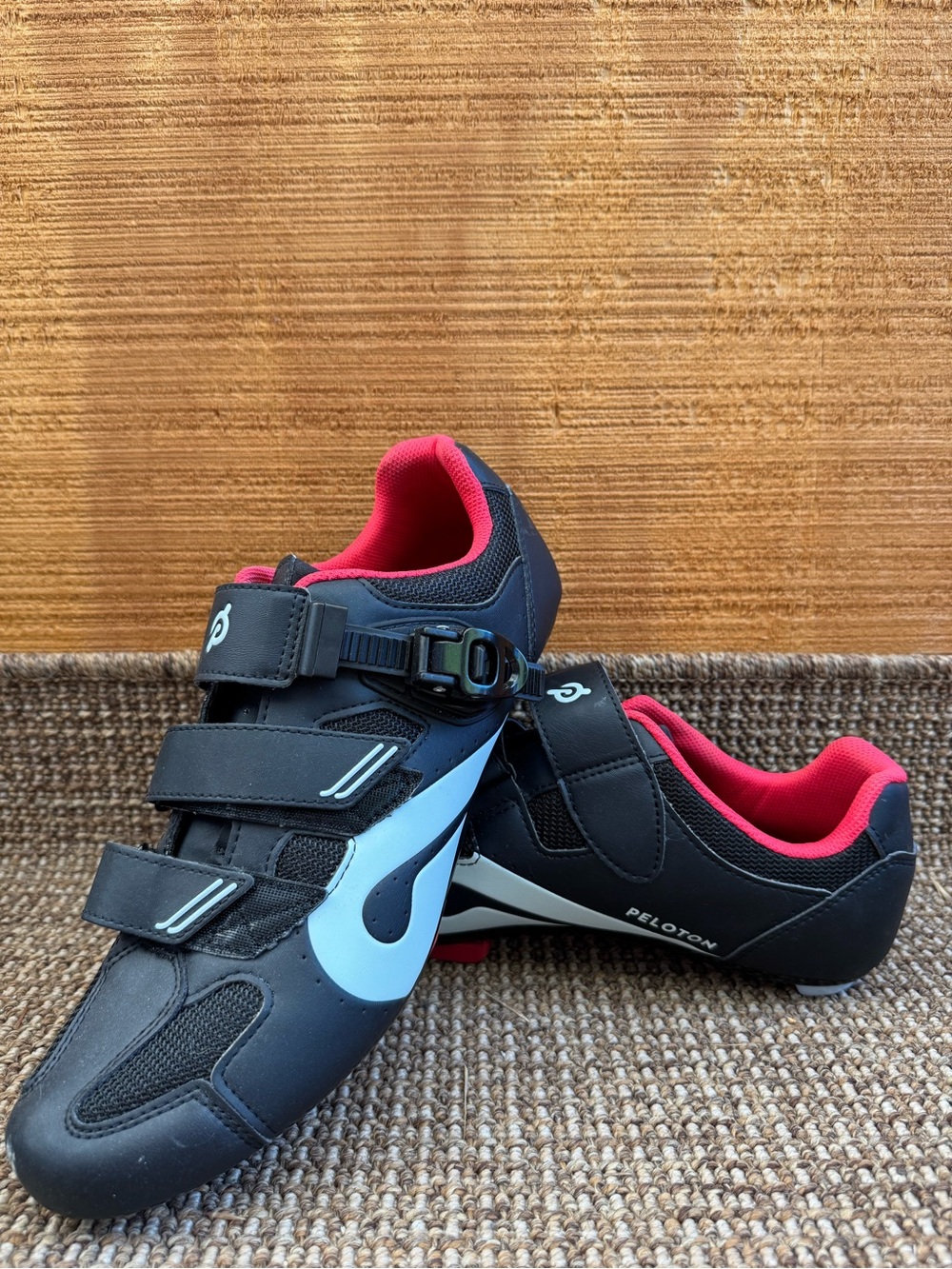 Peloton Kids Black Sneakers with Pink Lining